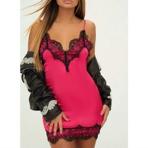 Nwot satin lace dress